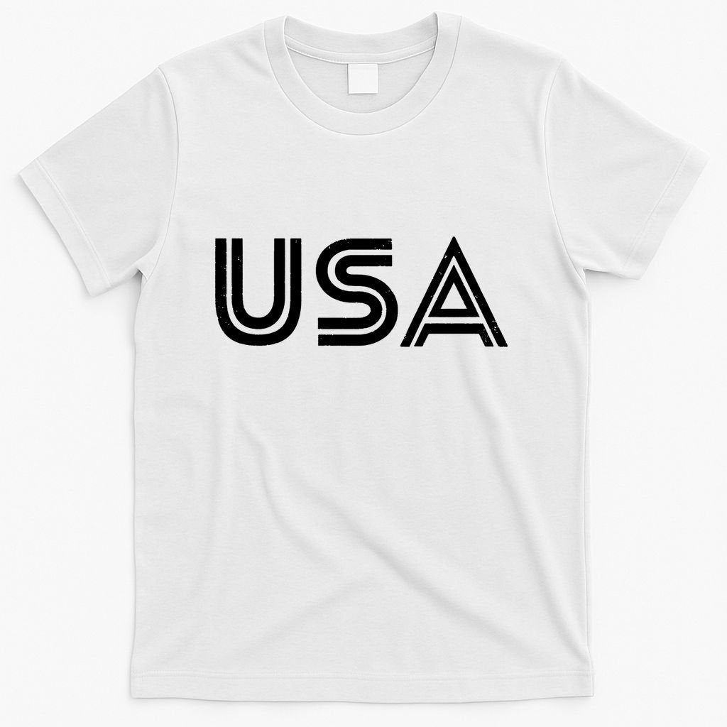 Usa Vintage Patriotic Logo T-Shirt