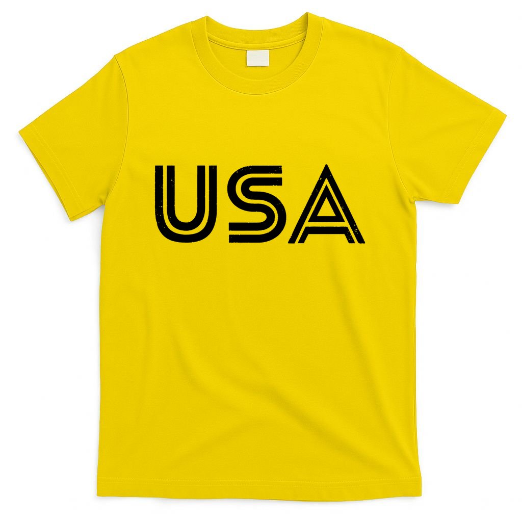 Usa Vintage Patriotic Logo T-Shirt