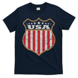USA Vintage White Cool USA Flag Vintage T-Shirt