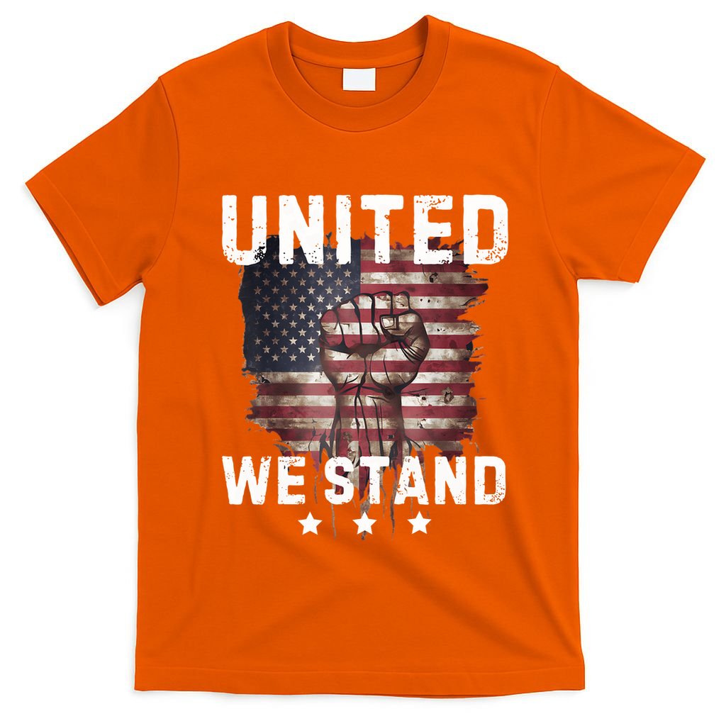 United We Stand Patriotic Gift For Usa Flag T-Shirt