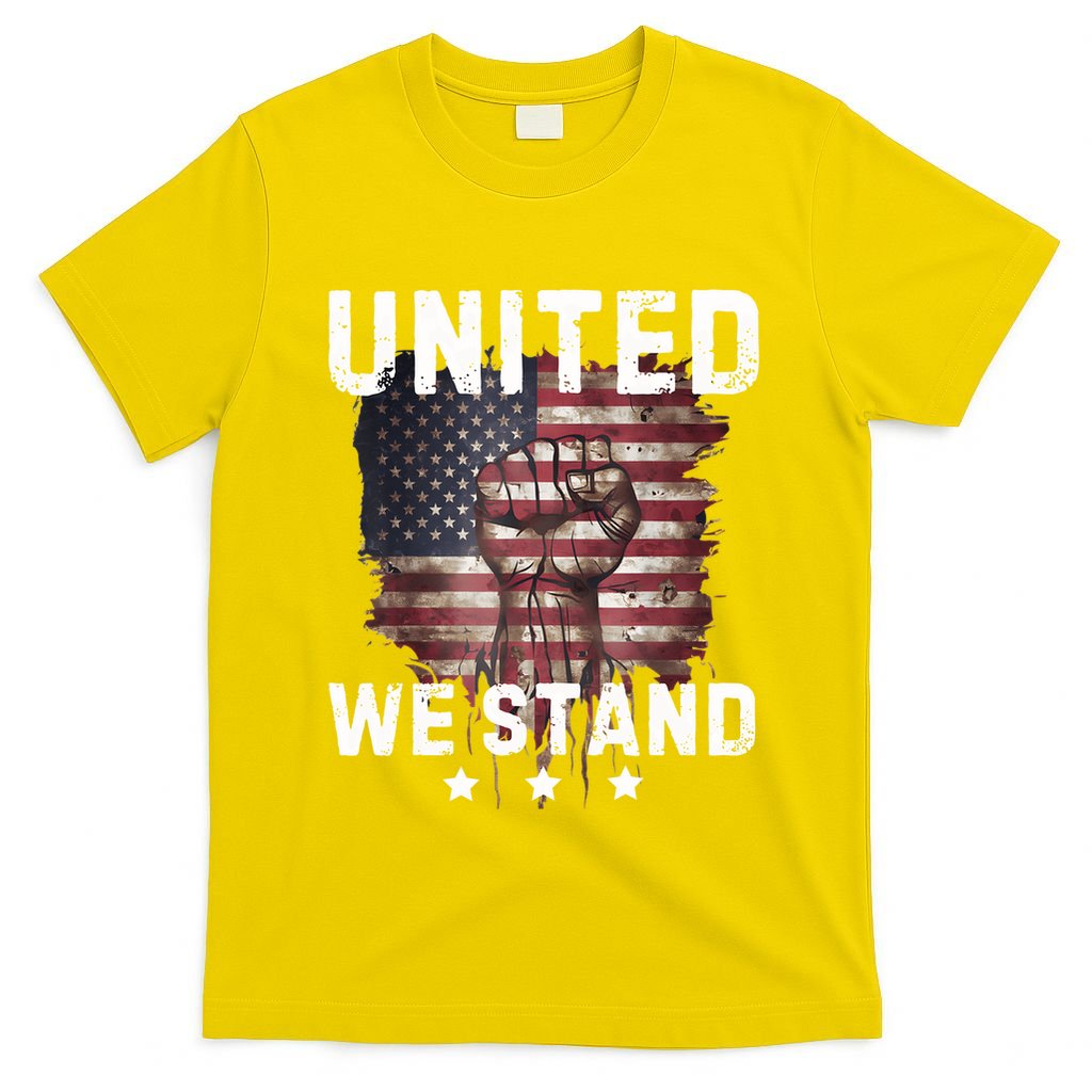 United We Stand Patriotic Gift For Usa Flag T-Shirt