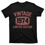 Vintage 1974 Limited Edition 50th Birthday T-Shirt