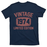 Vintage 1974 Limited Edition 50th Birthday T-Shirt