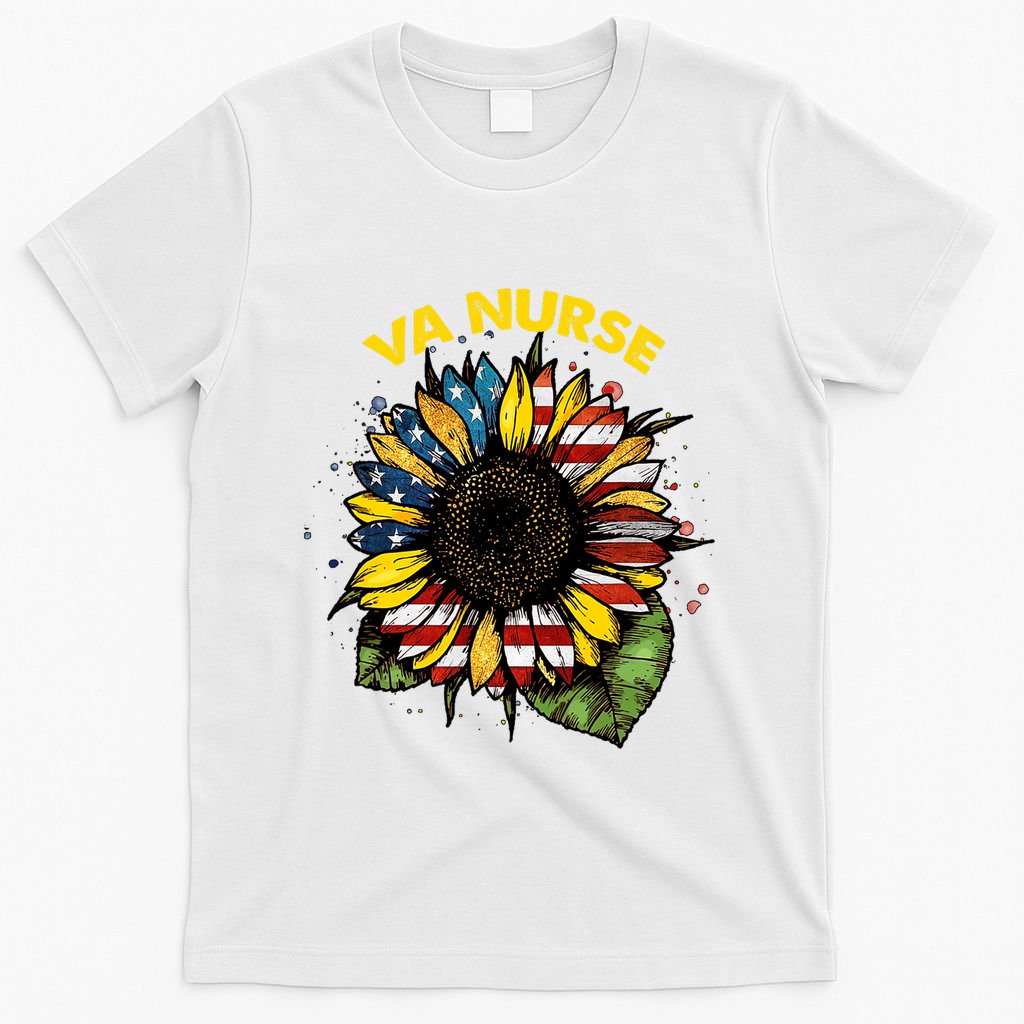 Vintage 4th Of July Va Nurse Patriotic Real American T-Shirt
