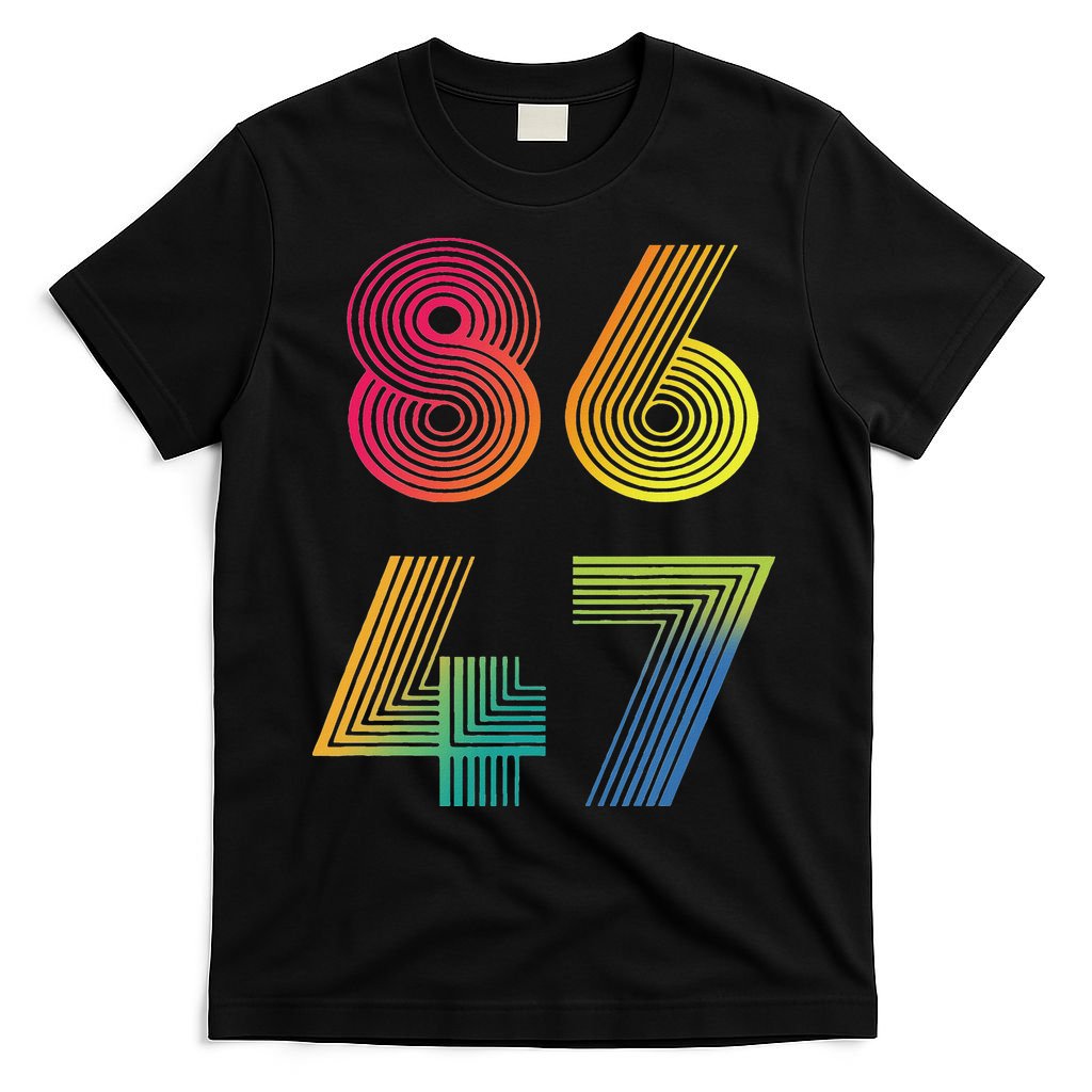 Vintage 86 47 Tie Dye Anti Trump 47 Anti Trump President T-Shirt