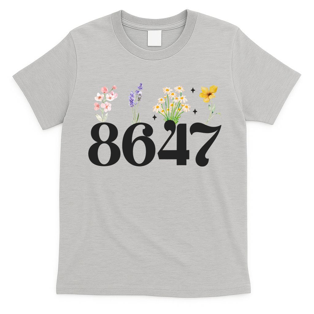 Vintage 86 47 Anti-Trump Flower President T-Shirt