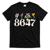 Vintage 86 47 Anti-Trump Flower President T-Shirt