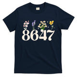 Vintage 86 47 Anti-Trump Flower President T-Shirt