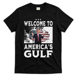 Vintage American Flag Welcome To AmericaS Gulf Trump T-Shirt