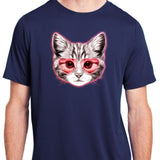 Valentine Cat Love Shades Adult ChromaSoft Performance T-Shirt