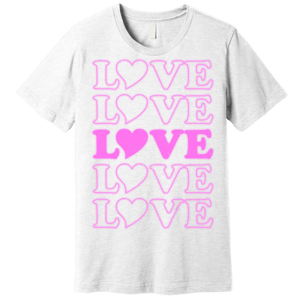 Valentine Love Pattern Premium T-Shirt