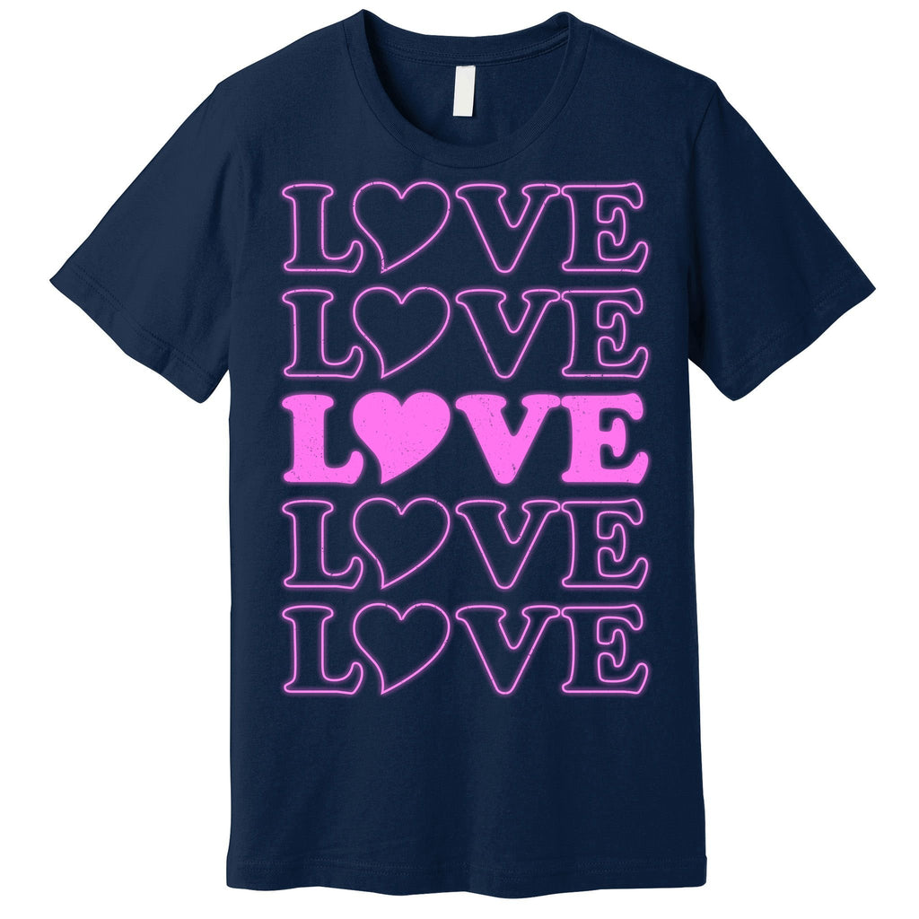 Valentine Love Pattern Premium T-Shirt