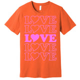 Valentine Love Pattern Premium T-Shirt