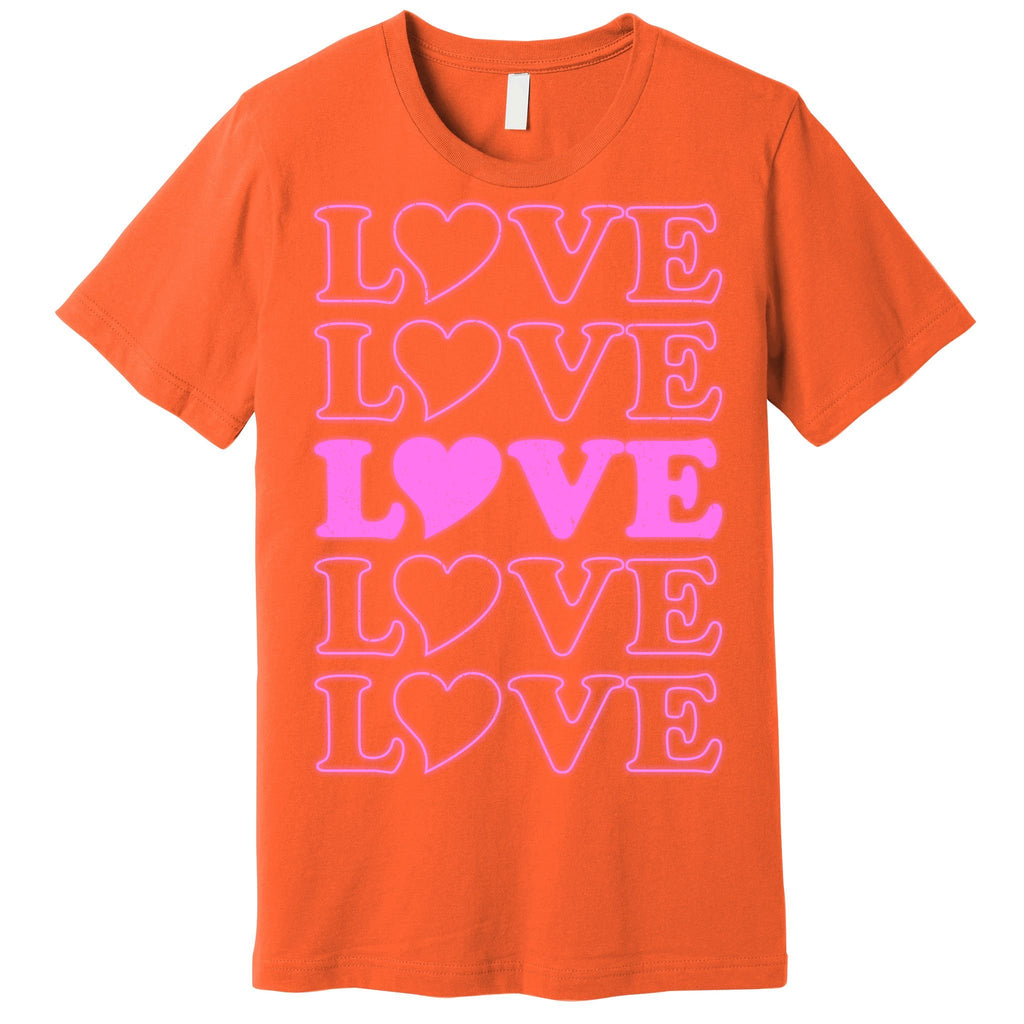 Valentine Love Pattern Premium T-Shirt