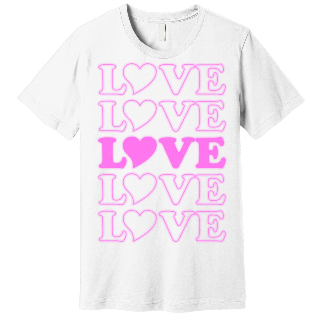Valentine Love Pattern Premium T-Shirt