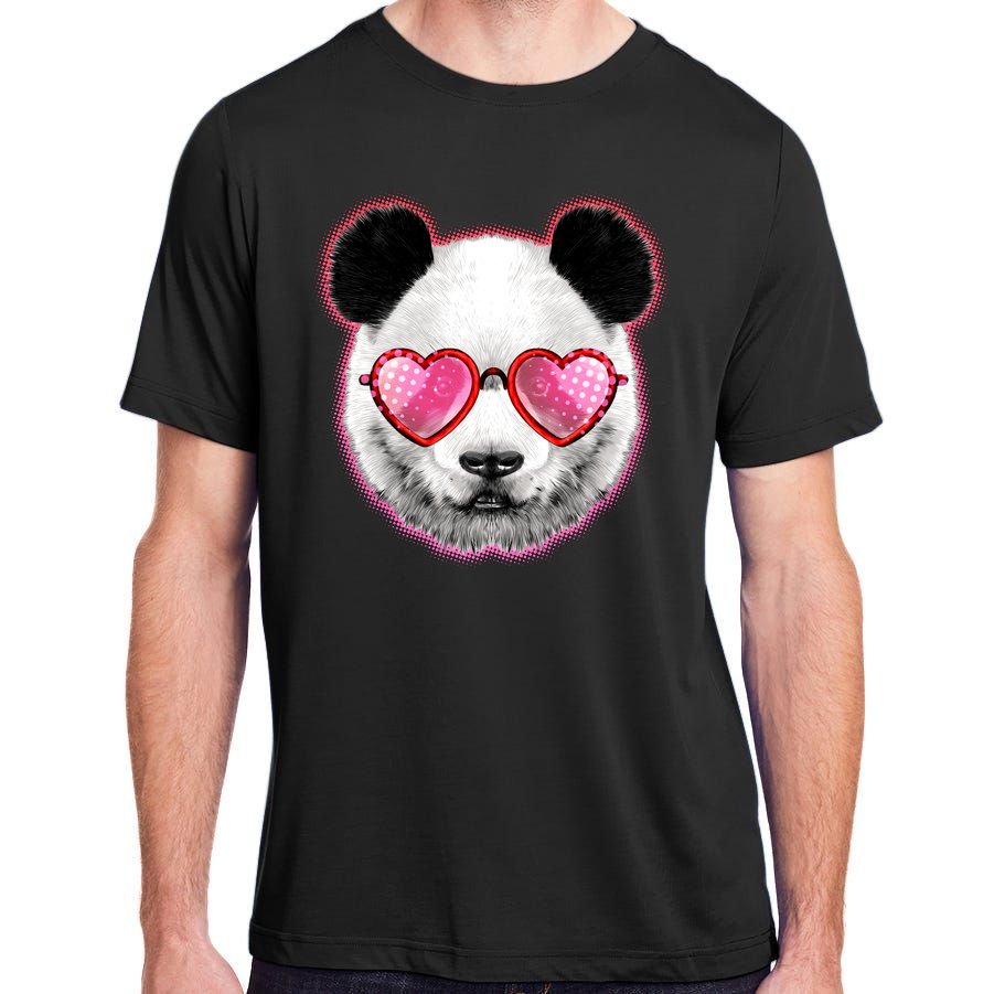Valentine Panda Love Shades Adult ChromaSoft Performance T-Shirt