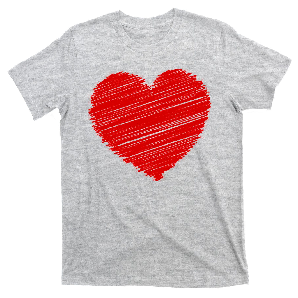 Valentines Classic Sketch Heart T-Shirt