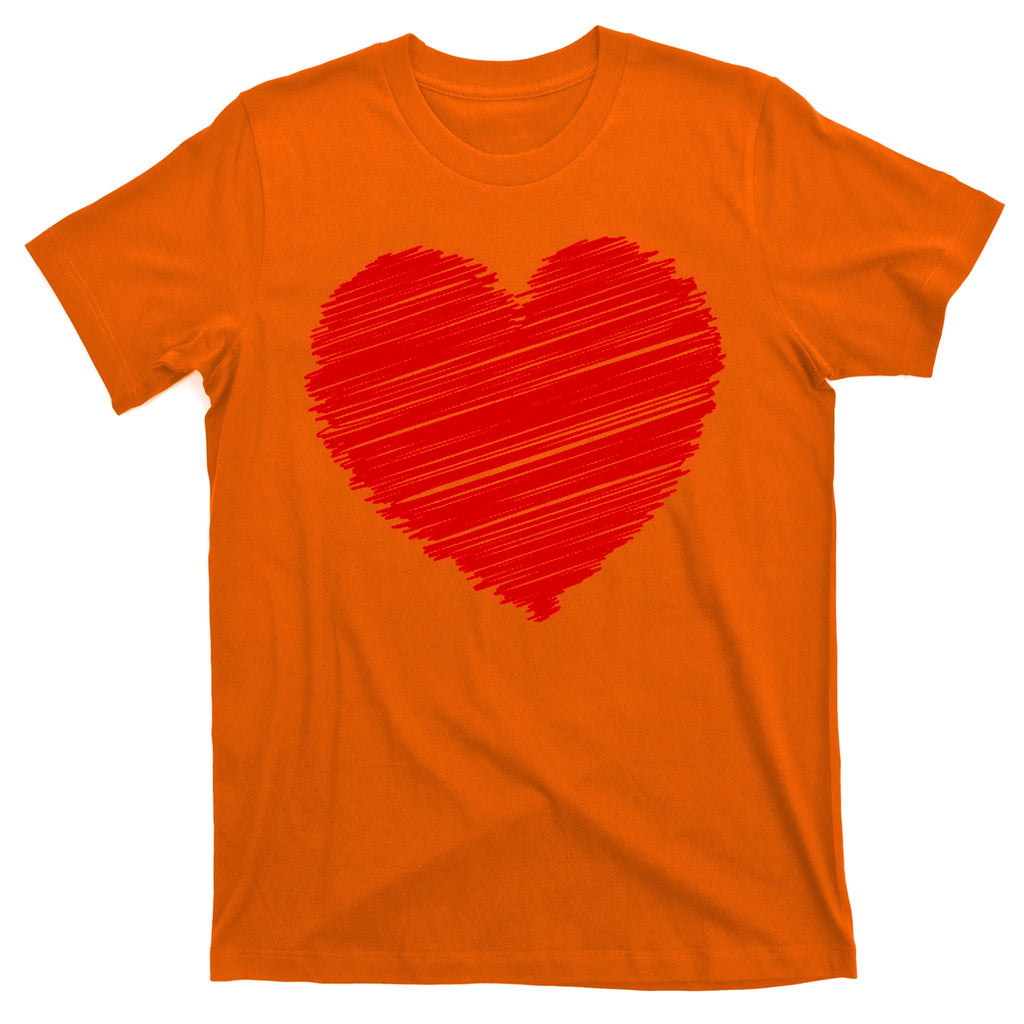 Valentines Classic Sketch Heart T-Shirt