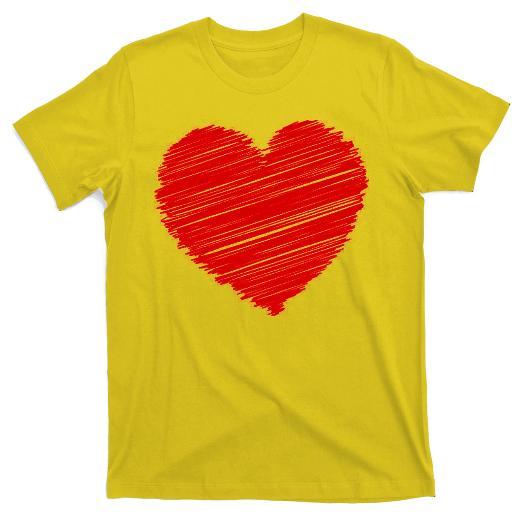 Valentines Classic Sketch Heart T-Shirt