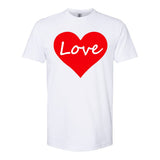 Valentine's Day Love Heart Softstyle CVC T-Shirt
