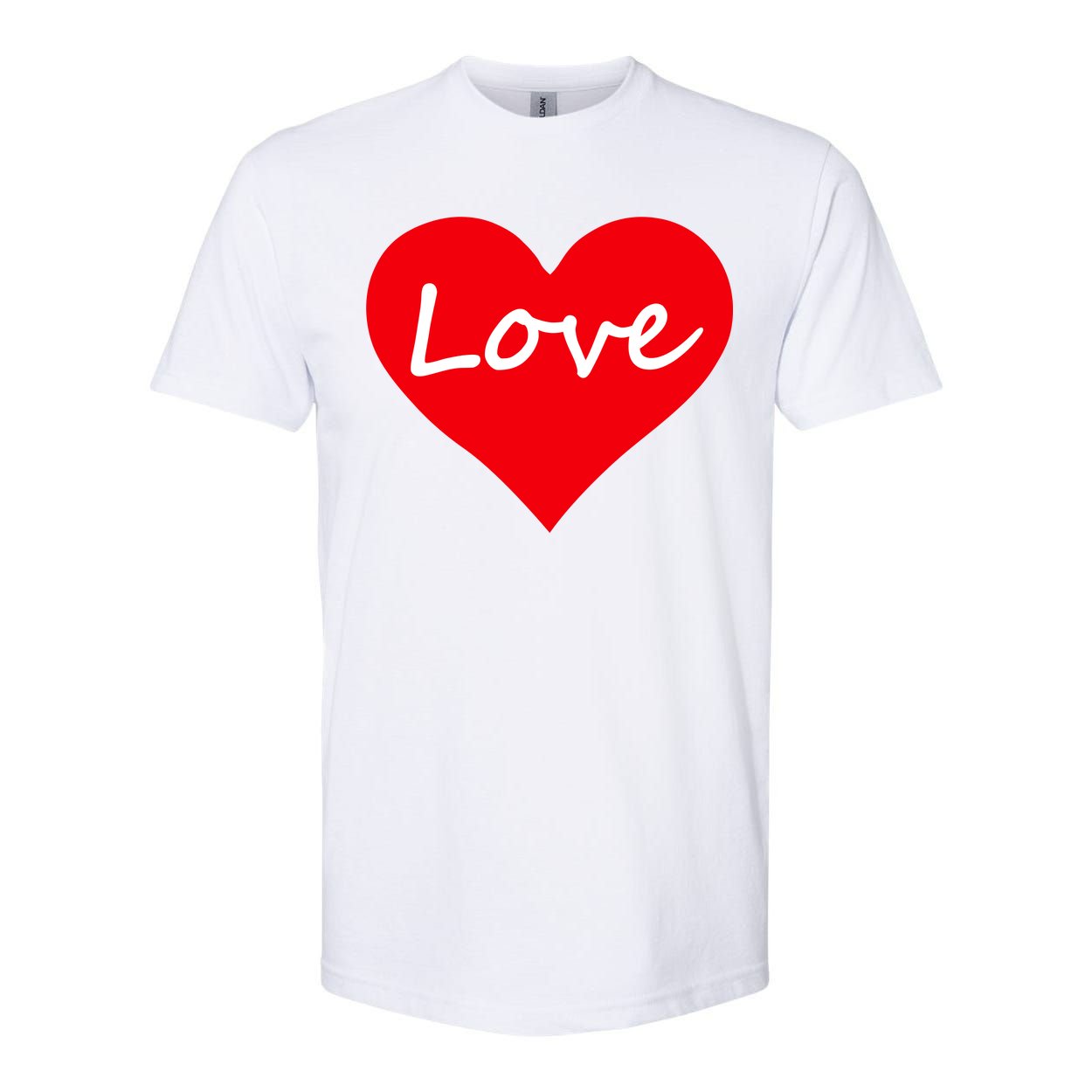 Valentine's Day Love Heart Softstyle CVC T-Shirt