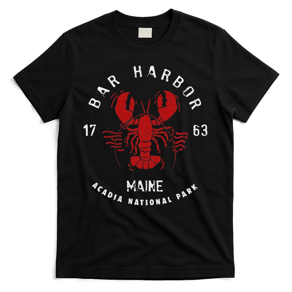Vintage Acadia National Park Bar Harbor Maine Lobster Funny T-Shirt