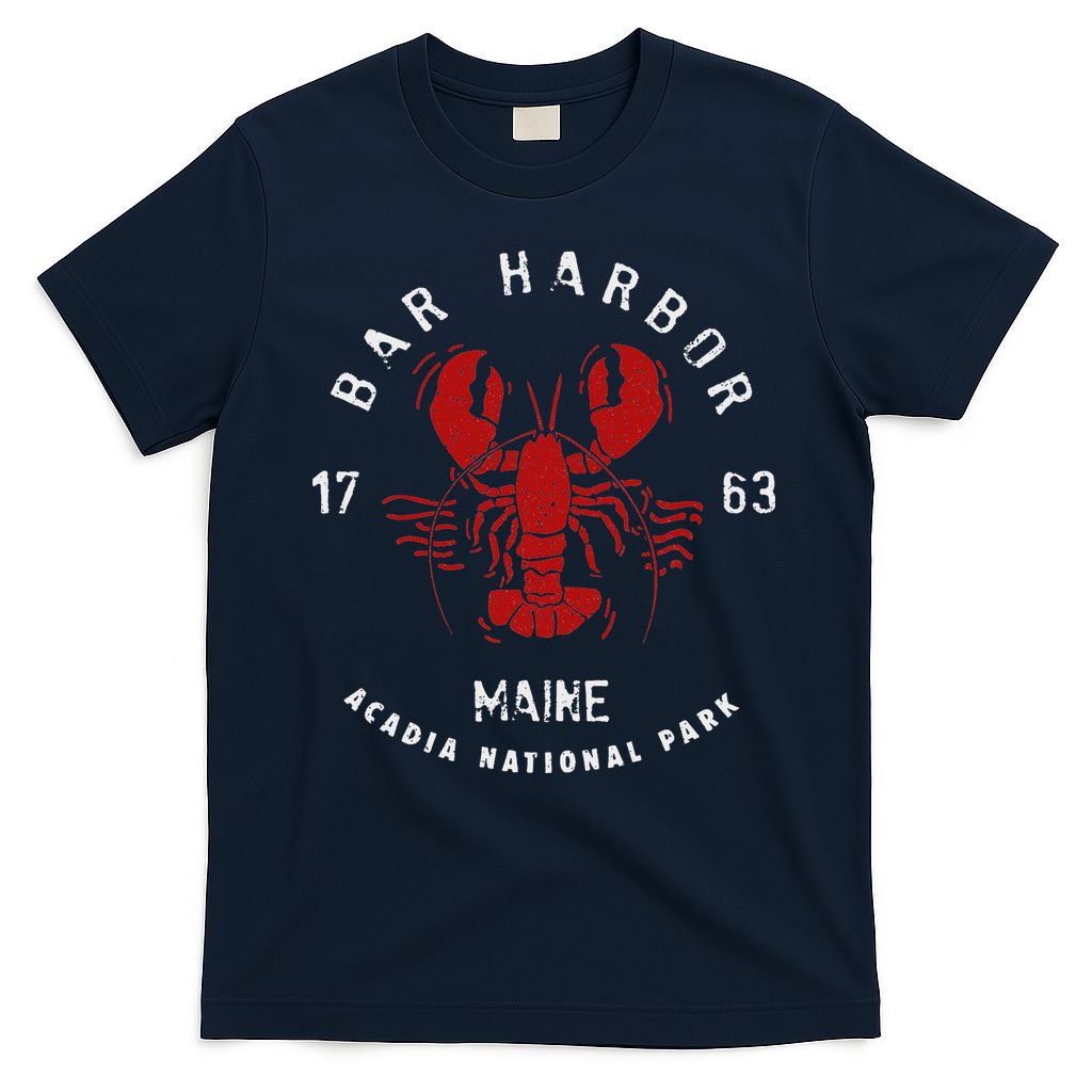 Vintage Acadia National Park Bar Harbor Maine Lobster Funny T-Shirt