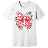 Valentine Coquette Bow You Are Loved Premium T-Shirt