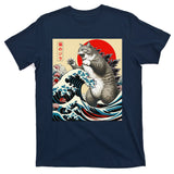 Vintage Catzilla Cat Monster Art T-Shirt