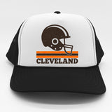 Vintage Cleveland Football Helmet Logo Trucker Hat