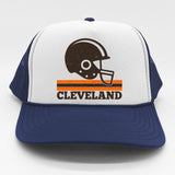 Vintage Cleveland Football Helmet Logo Trucker Hat