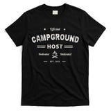 Vintage CAMPGROUND HOST Squad Summer Camp Campsite Staff T-Shirt
