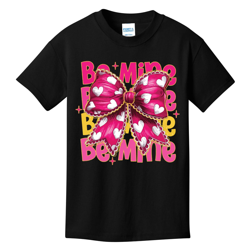 Valentine Coquette Heart Be Mine Kids T-Shirt