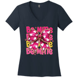 Valentine Coquette Heart Be Mine Women's V-Neck T-Shirt