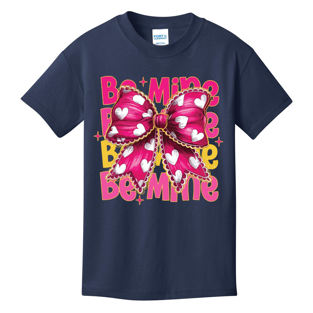 Valentine Coquette Heart Be Mine Kids T-Shirt