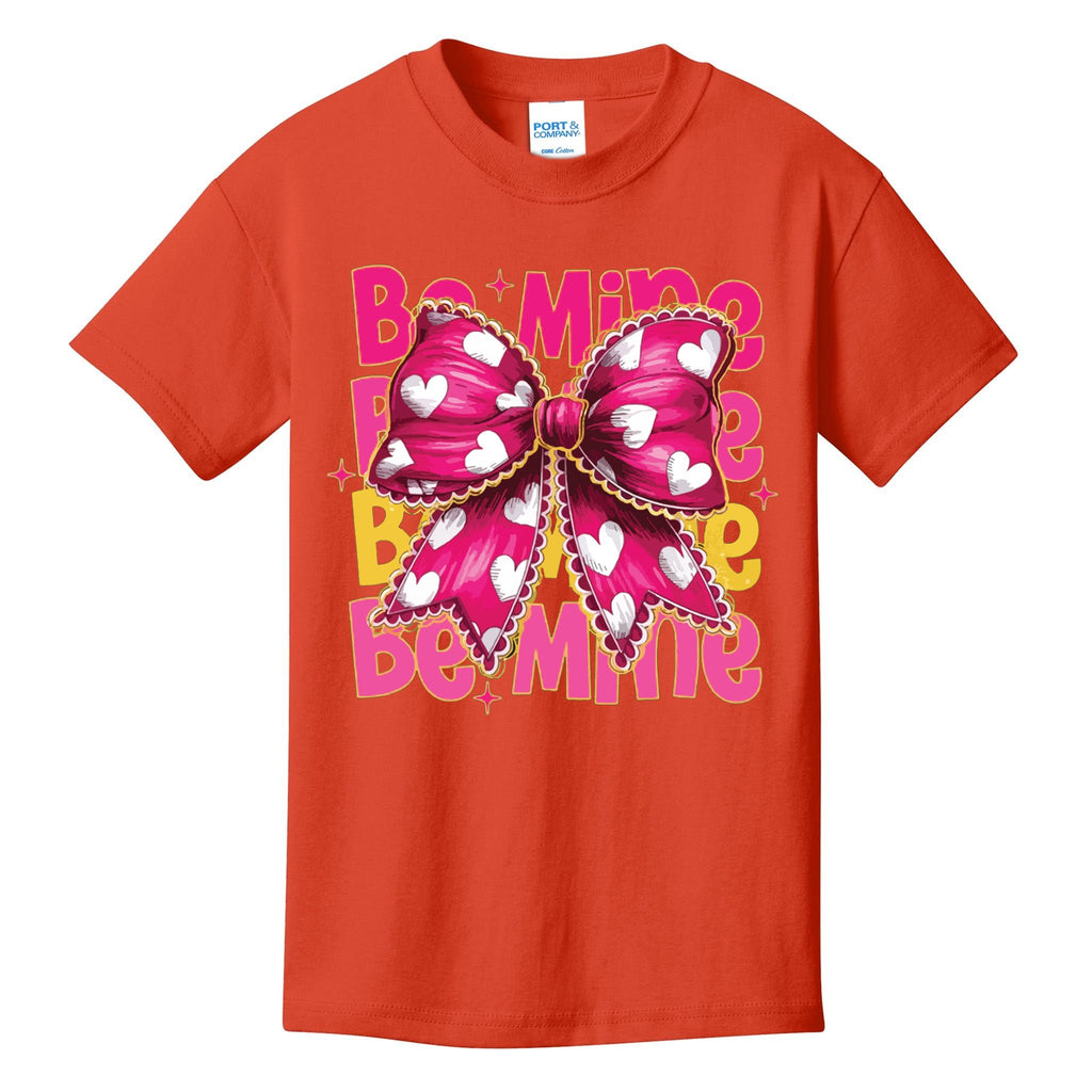 Valentine Coquette Heart Be Mine Kids T-Shirt