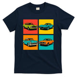 Vintage Classic Muscle Cars Pop Art Design T-Shirt