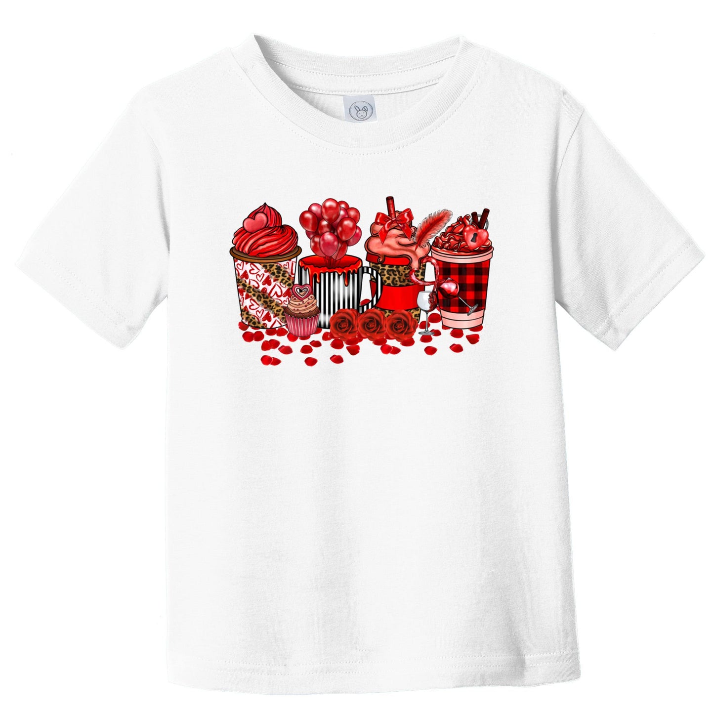 Valentines Day Coffee Valentine Latte Funny Gift Toddler T-Shirt