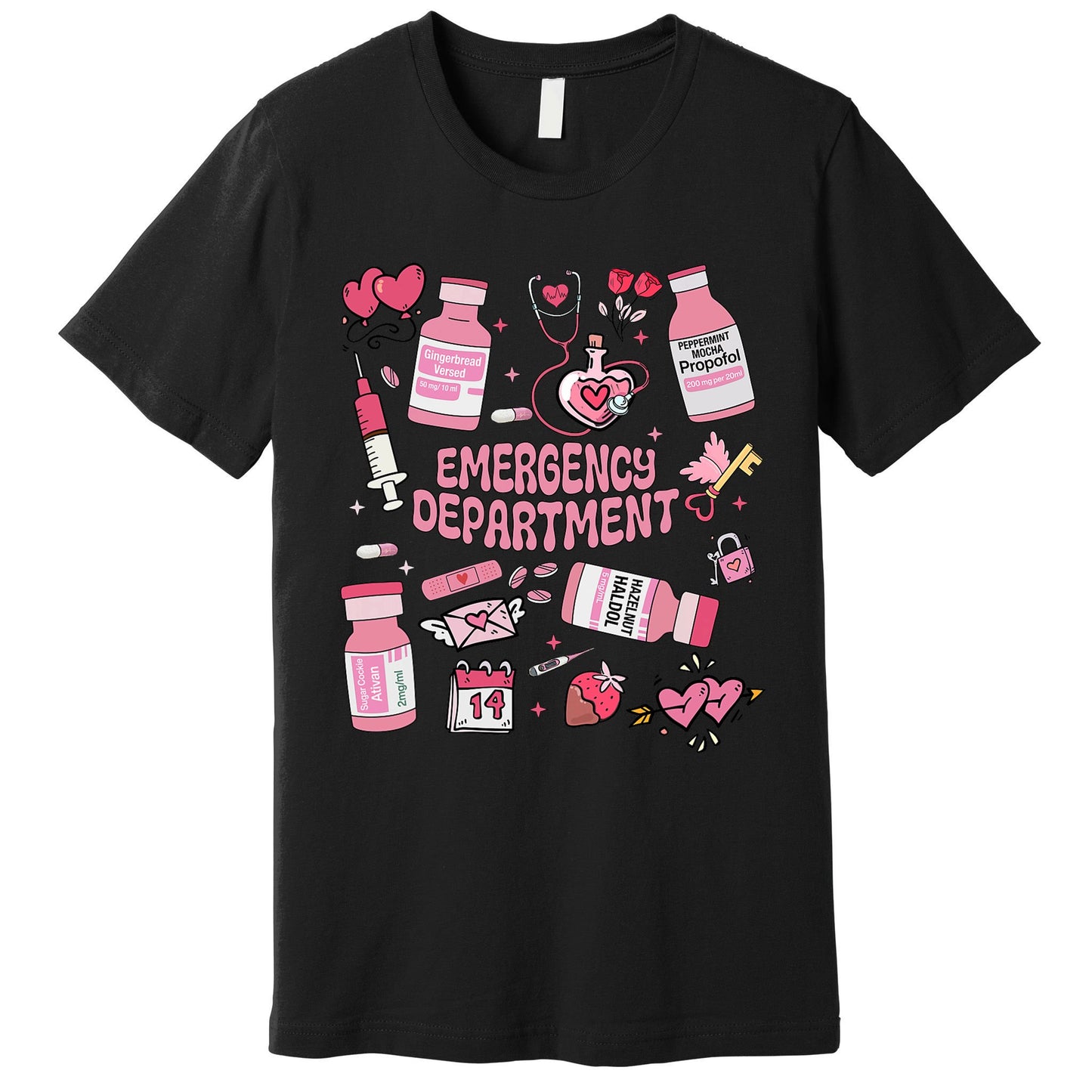 Valentines Day Emergency Department Premium T-Shirt