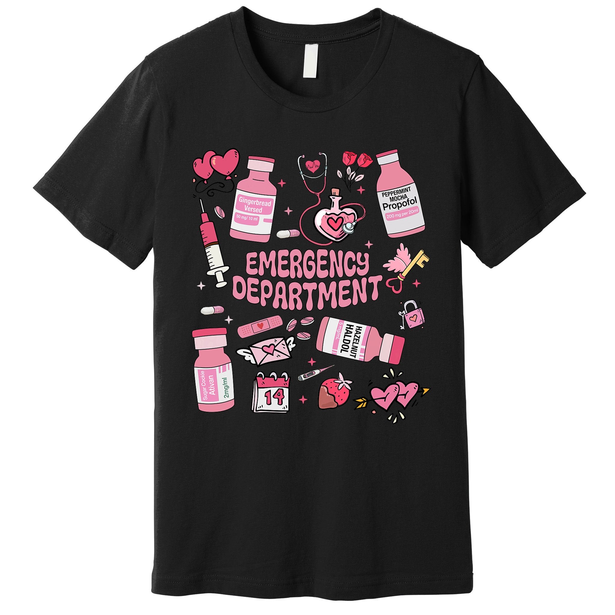 Valentines Day Emergency Department Premium T-Shirt