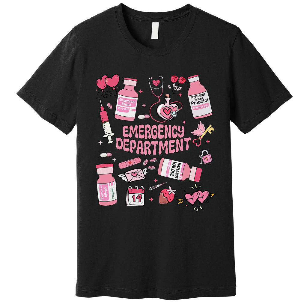 Valentines Day Emergency Department Premium T-Shirt