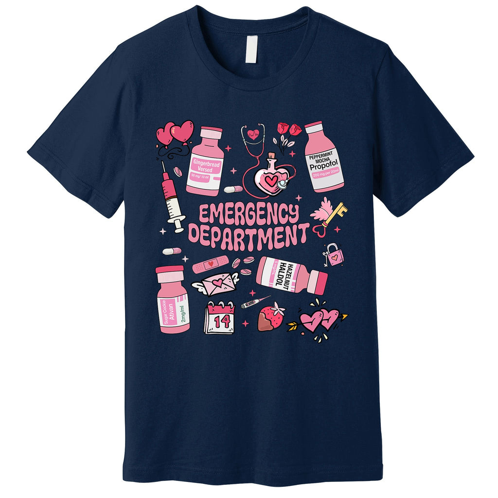 Valentines Day Emergency Department Premium T-Shirt