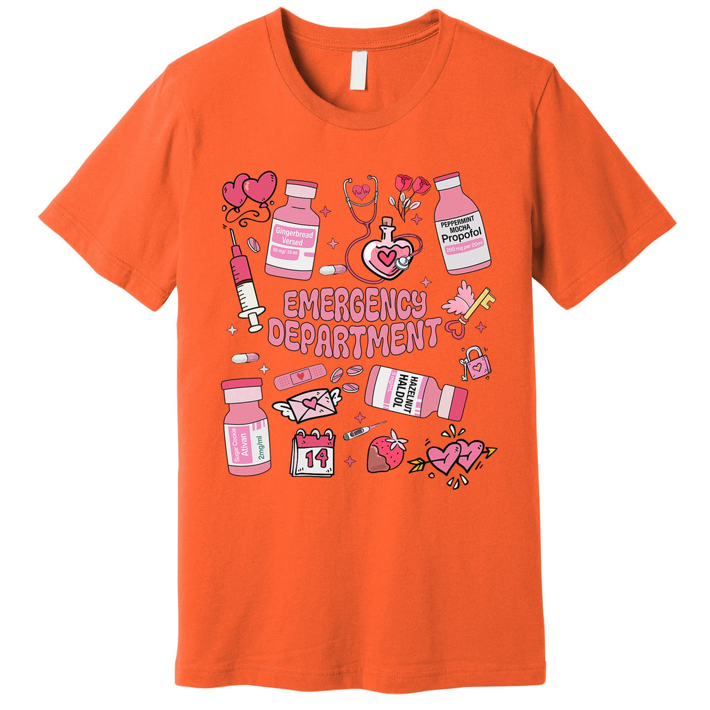 Valentines Day Emergency Department Premium T-Shirt