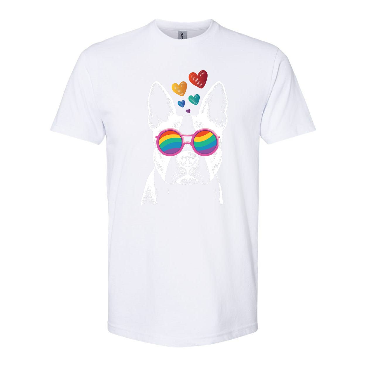 Valentine Dog Funny Valentines Day Softstyle CVC T-Shirt