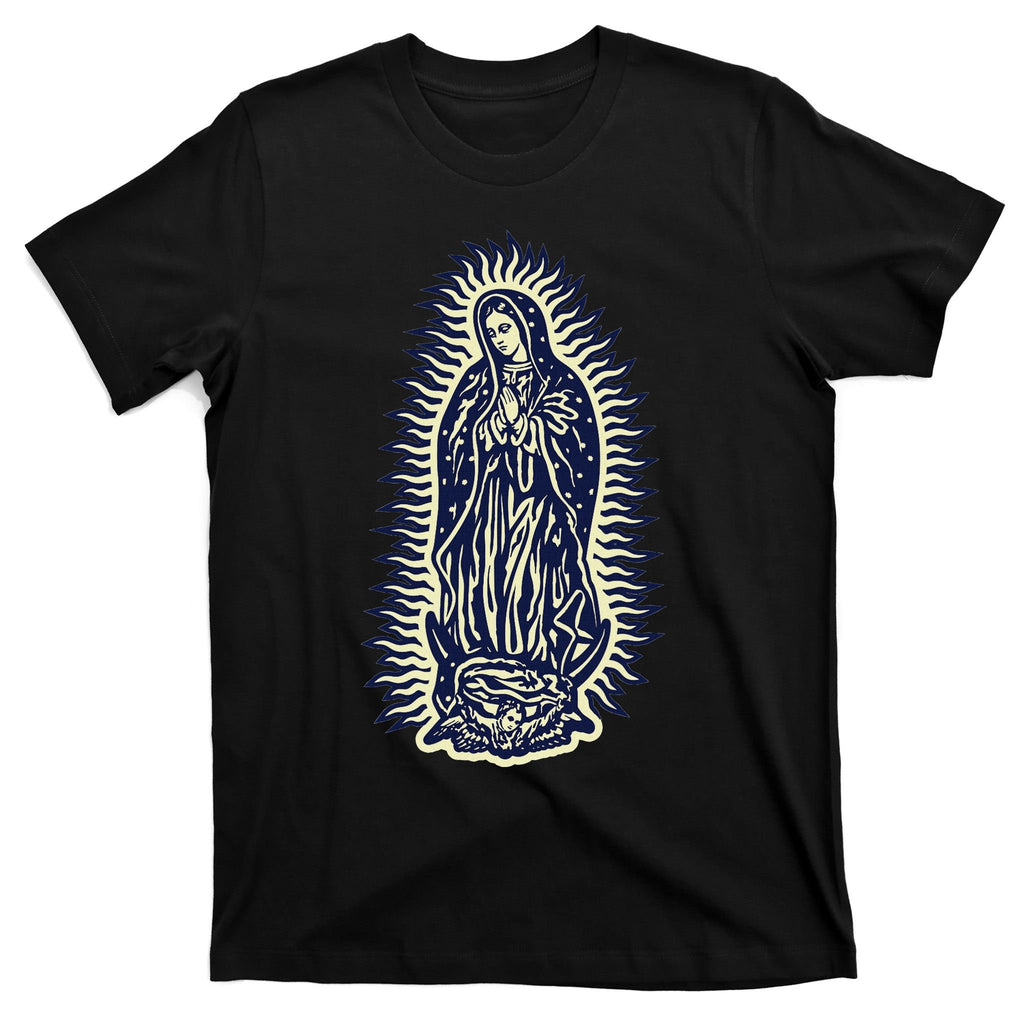 Virgen De Guadalupe. Mother Mary Virgin Mother. Christian. T-Shirt