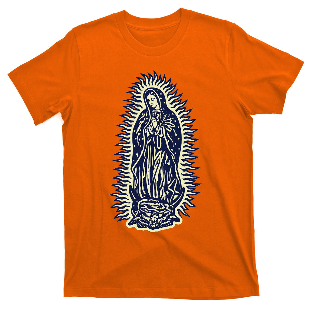 Virgen De Guadalupe. Mother Mary Virgin Mother. Christian. T-Shirt