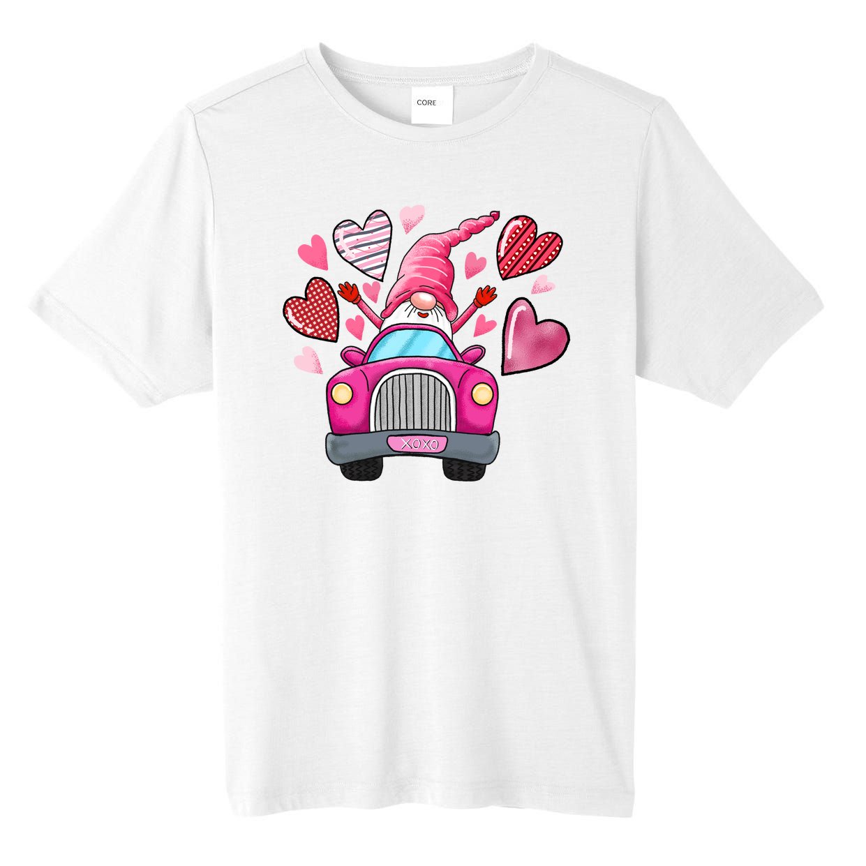 Valentines Day Gnome Heart Truck Tall Fusion ChromaSoft Performance T-Shirt