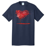 Valentines Day Heart Shaped Tree Tall T-Shirt