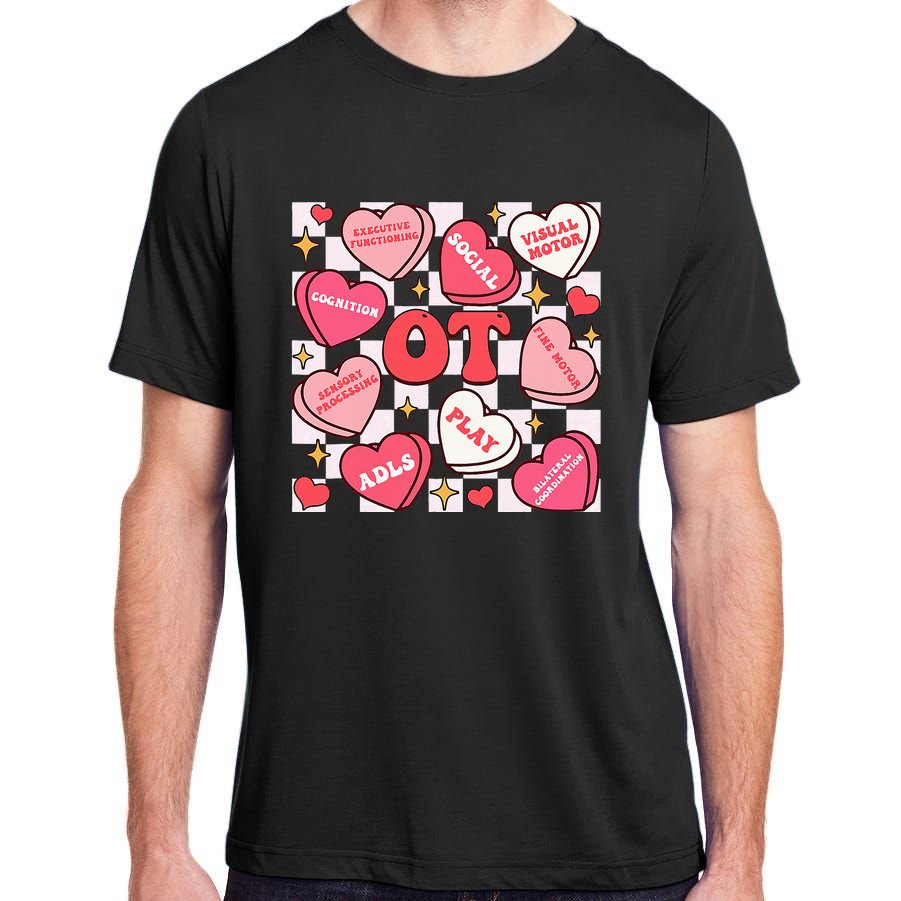 Valentines Day Heart Occupational Therapist Ot Therapy Adult ChromaSoft Performance T-Shirt