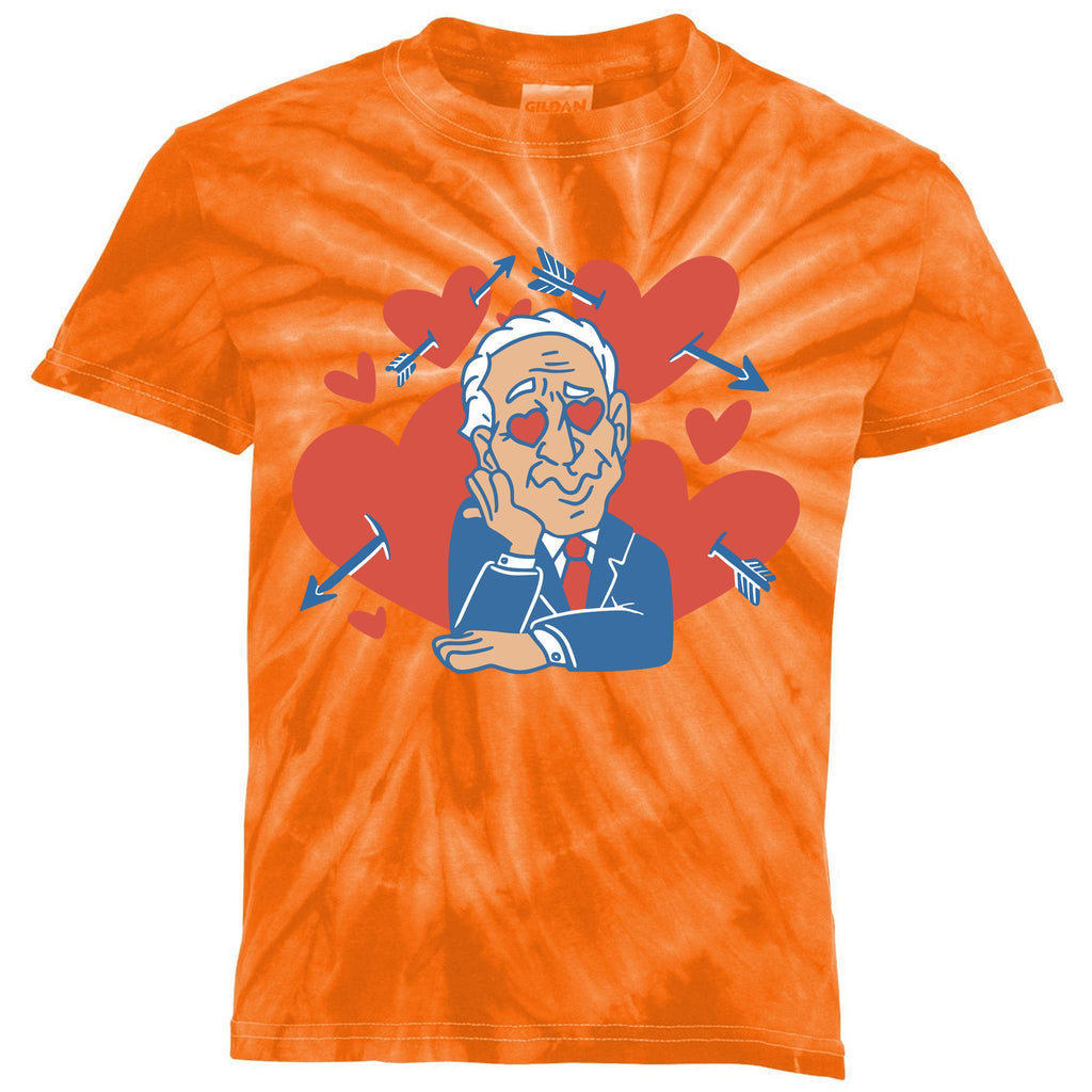 Valentine's Day Joe Biden Funny Kids Tie-Dye T-Shirt